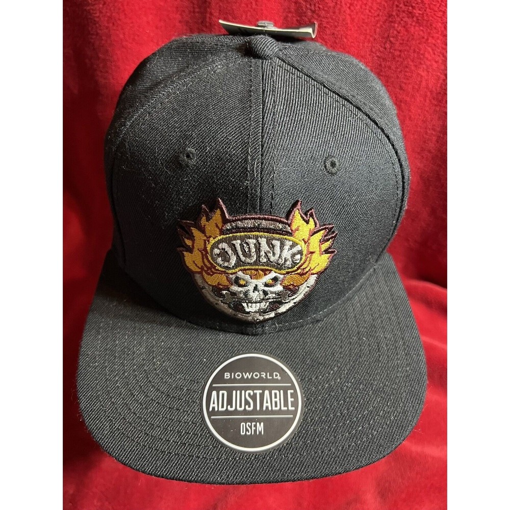 OVERWATCH JUNKRAT EMBROIDERED BIOWORLD ADJUSTABLE SNAPBACK HAT OFFICIAL LICENSED